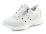 Waldläufer sneakers met klinknagels WEISS-EISGRAU