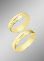 Elegante trouwring glanzend/mat 