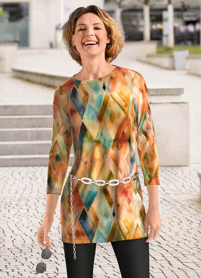 gebreide tuniek in fijn breisel 