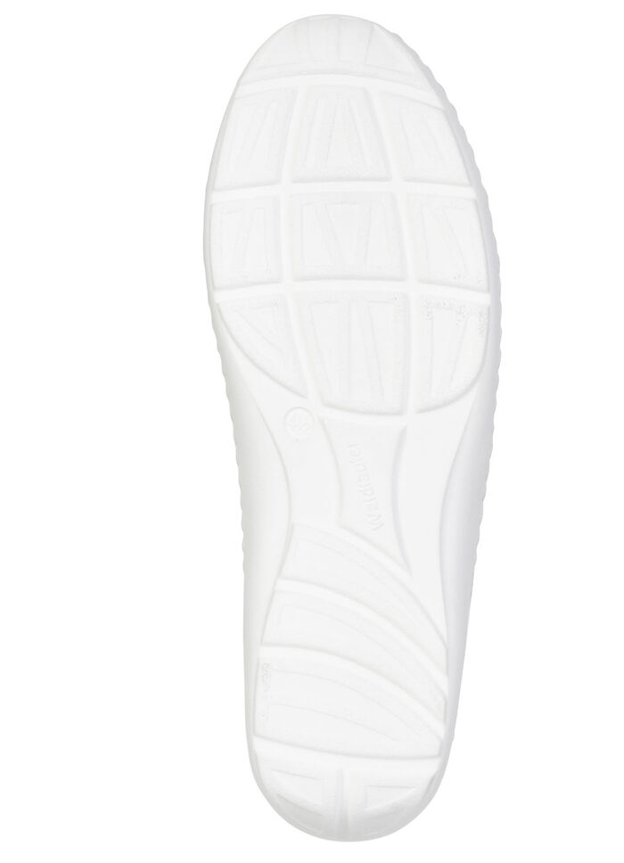 Waldläufer, comfortabele dames veterschoenen, breedte H, met uitneembaar voetbed WEISS-SILBER