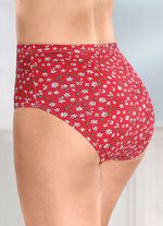 Set van vier slipjes met bloemenprint 