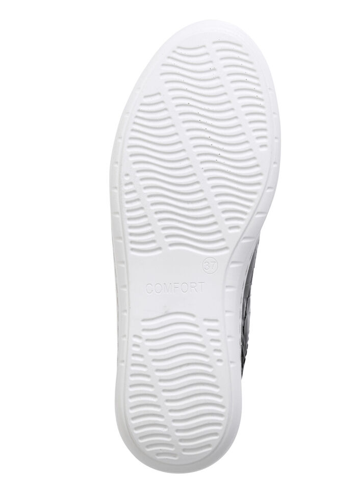 ELENA EDEN sneakers gemaakt van lakleer met elegante metalen sieraden SCHWARZ