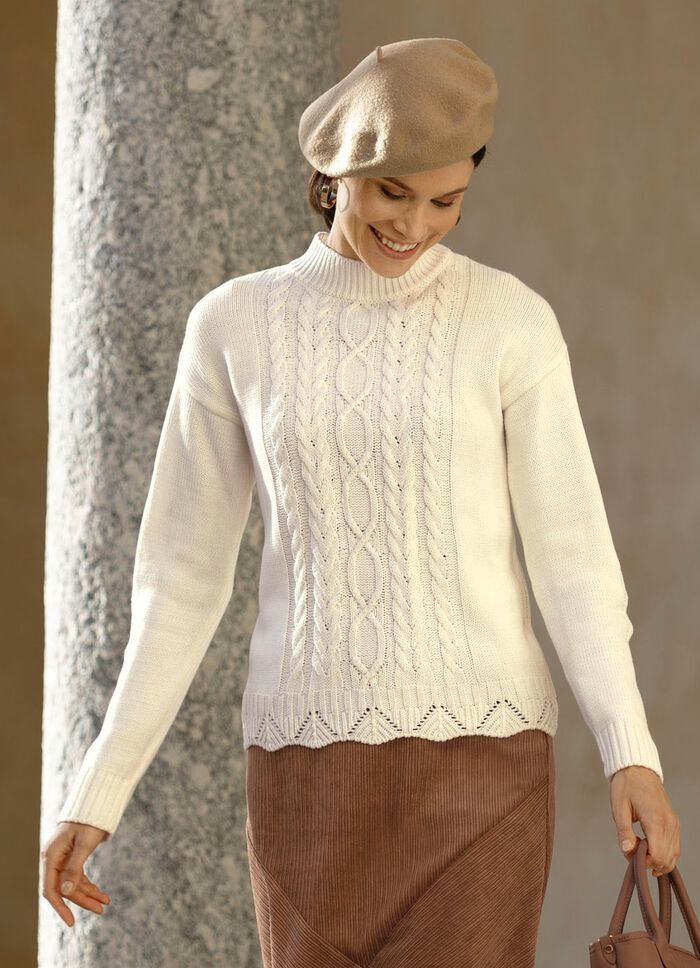 Trui van een structuurmix 