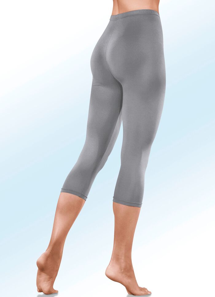 Tweedelige capribroek met elastische tailleband 