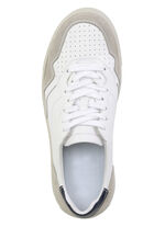 GINO GALANTE sneakers gedeeltelijk met decoratieve perforatie WEISS-GRAU-BLAU