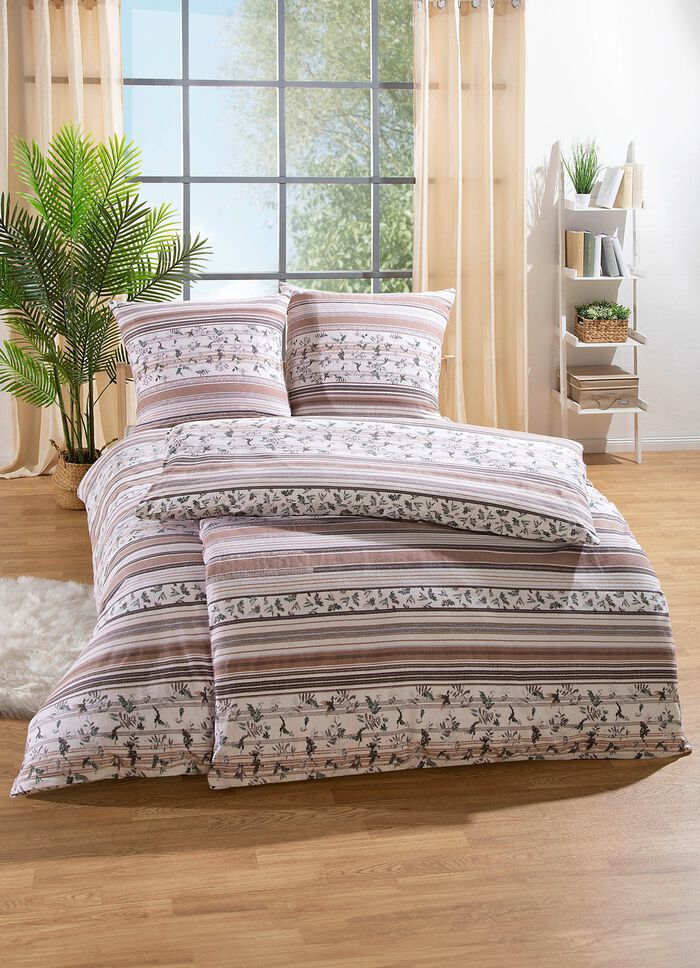 Dubbelzijdig bedrukt beddengoedset van Janine 