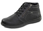 GINO GALANTE, gevoerde herenlaarzen, winterschoenen, breedte H, met rits SCHWARZ