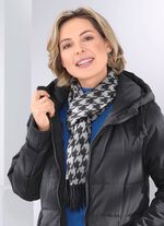 Sjaal met pied-de-poulemotief 