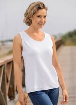 Combinatievriendelijke tanktop WEISS