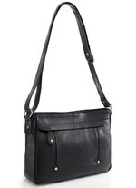 Laurina, tas, dames, met verstelbare schouderband ZWART