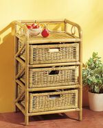 Rotan plank HONINGKLEUR