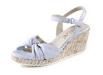 Caprice sandaal van zacht nappaleer BLAUW