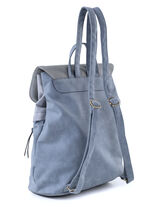 Rugzak met klep en draaisluiting JEANS-GRAU