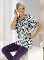 Shirt met decoratief element bij de halslijn 