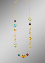 Kleurrijke elegantie: ketting met kwarts 