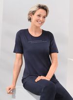 2-delige set bestaande uit overhemdjas en overhemd 