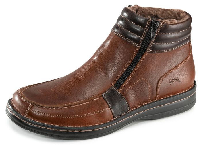 GINO GALANTE, gevoerde herenlaarzen, winterschoenen, met uitneembaar voetbed 