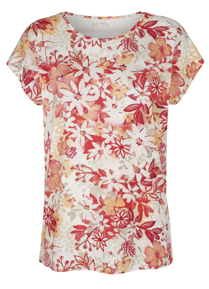 Shirt met een kleurrijke patroonmix 