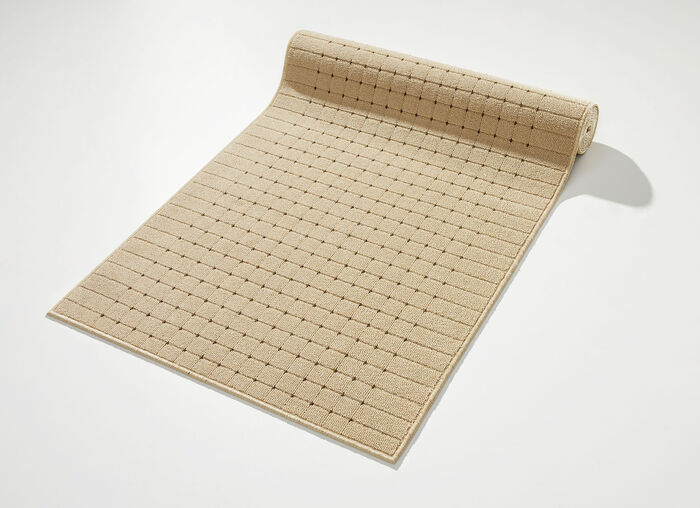 Loper in gewenste lengte met antislip latex achterkant BEIGE