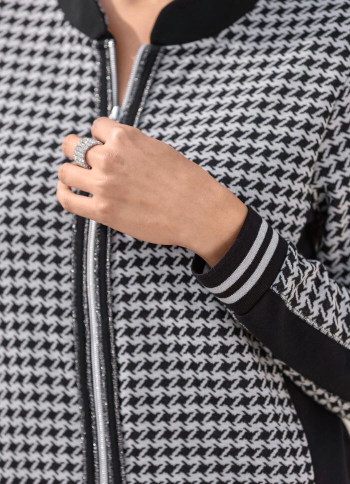 Blousejasje met pied-de-poulemotief 