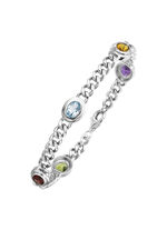 Zilveren armband met edelstenen 