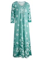 Nachthemd van "Laurina" met kantmotief bij de halslijn 