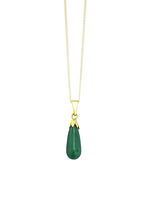 Eenvoudige hanger met echt malachiet 