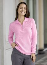 Trui met subtiele glans ROSÉ