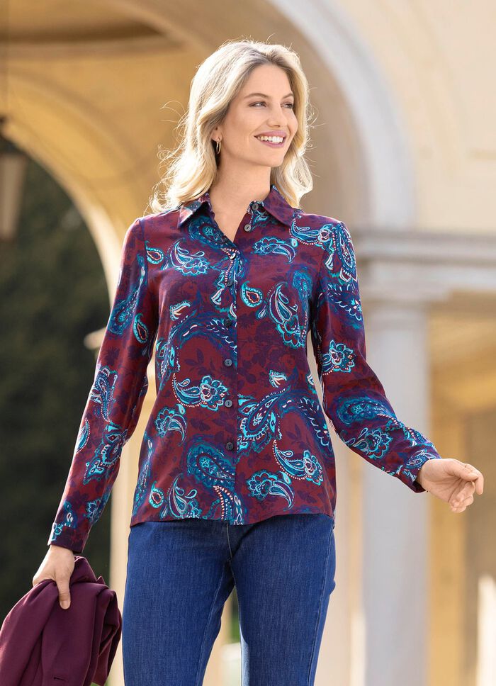 Blouse met een geweldig paisley-dessin 