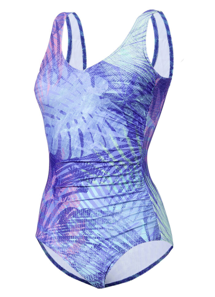 Schwab-badpak met kleurrijke print en volledige corsage 