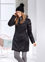 Korte jas met vaste capuchon 