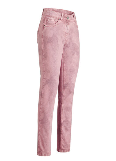 5-pocketbroek in abrikoos 