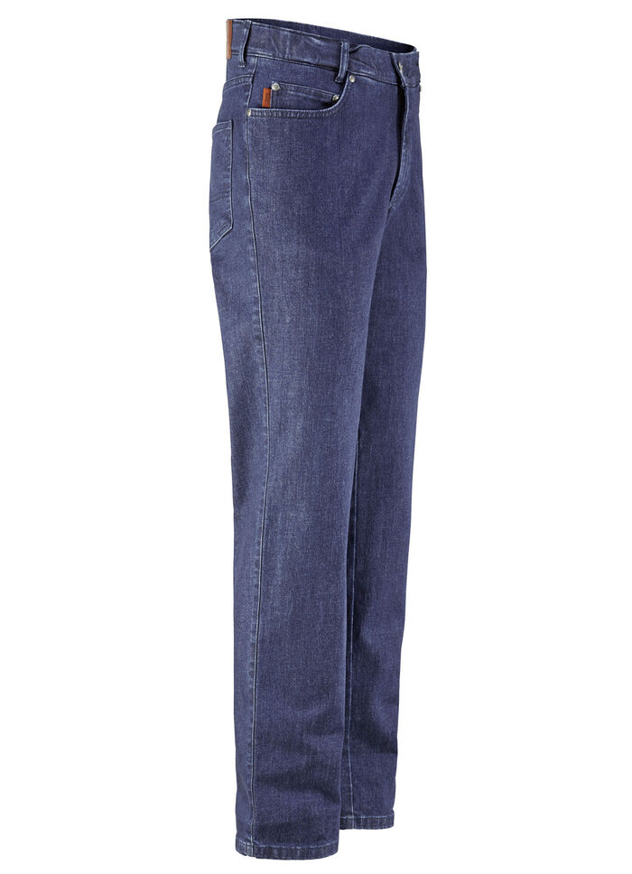 "Francesco Botti" jeans met comfortabele tailleband in 3 kleuren DUNKELJEANS