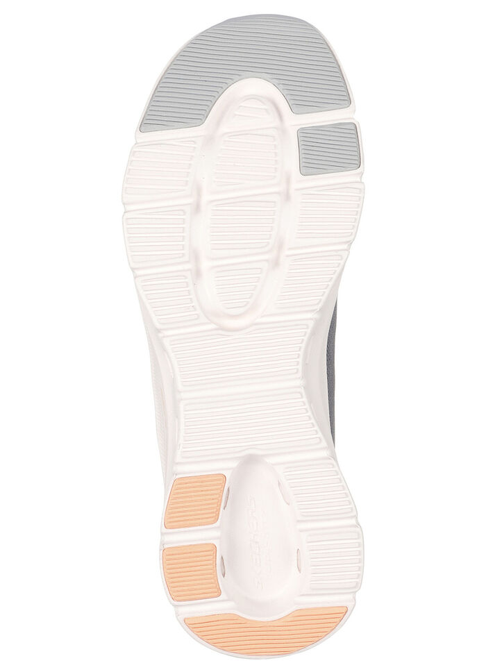 SKECHERS sneaker met gegoten instaphielplaat GRAU-ORANGE