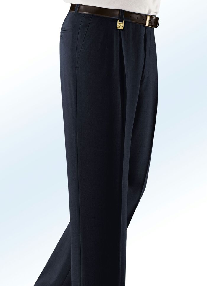 'Klaus Modelle'-broek met riem in 4 kleuren 