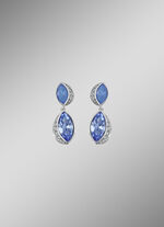 Blue Shine – Stralende oorbellen met Swarovski kristallen