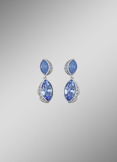 Blue Shine – Stralende oorbellen met Swarovski kristallen 