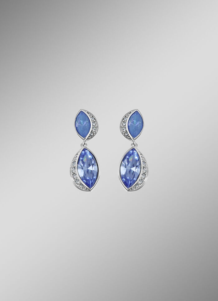 Blue Shine – Stralende oorbellen met Swarovski kristallen