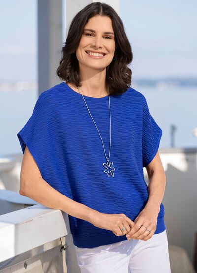 Trui met decoratief design 