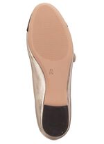 Caprice, chique damesballerina's, breedte G, met uitneembaar voetbed GOLD-SCHWARZ