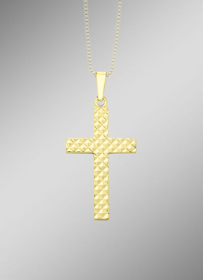 Kruishanger met ruitpatroon 