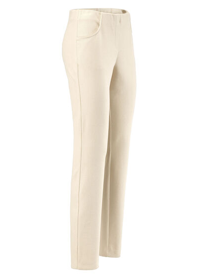 Broek met een getailleerde tailleband 