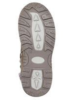 Gevoerde dameslaarzen, winterschoenen, met rits TAUPE