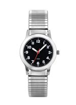 Para-Quartz dameshorloge met roestvrijstalen band 