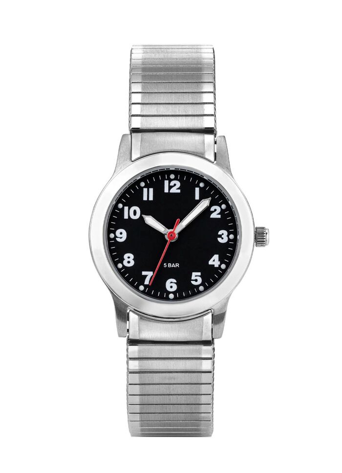 Para-Quartz dameshorloge met roestvrijstalen band 