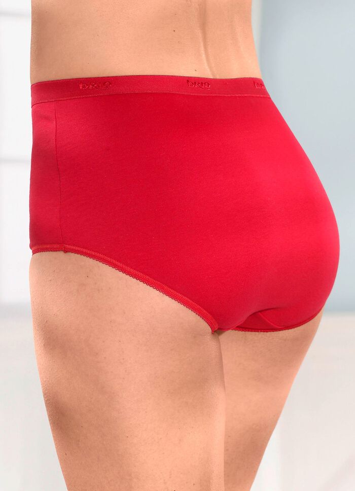 brio lingerie vijf-pack slips met elastische boorden 