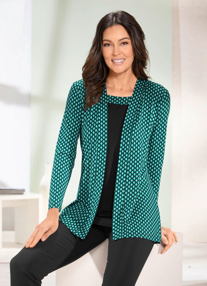 Shirt met 2-in-1-look 