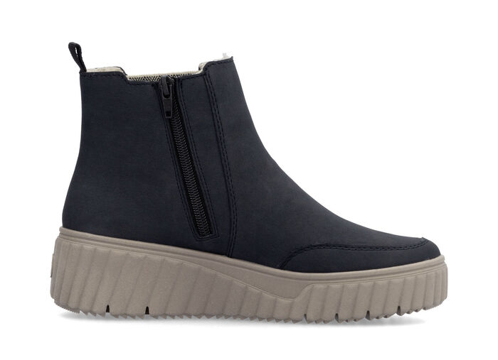 Rieker, trendy dameslaarzen, winterschoenen, met uitneembaar voetbed DONKERBLAUW