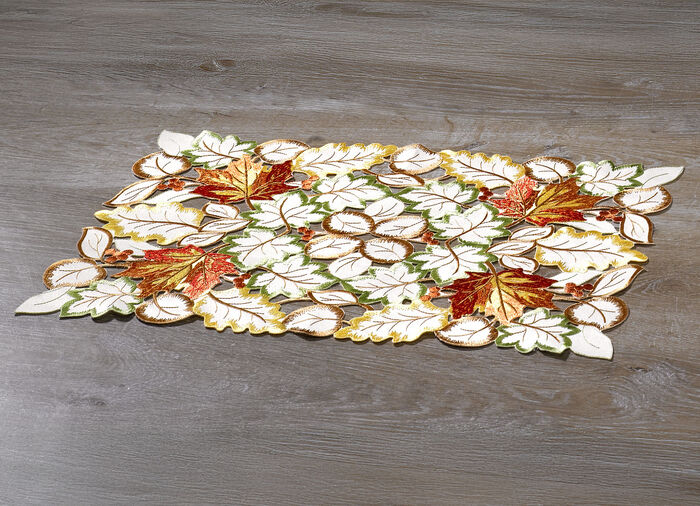 Tafel- en kamerdecoratie met herfstachtige bladermotieven SEKT