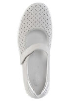 Bretels schoenen PASTELGRIJS-ZILVER